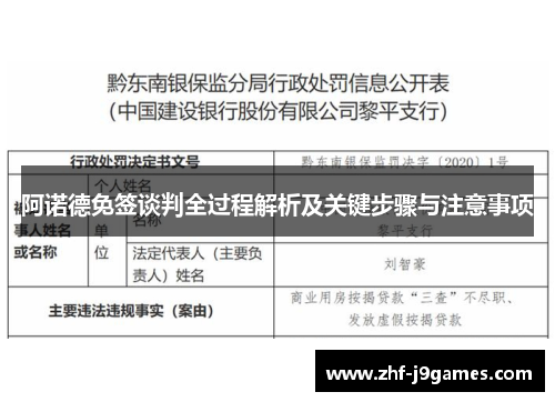阿诺德免签谈判全过程解析及关键步骤与注意事项